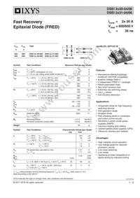 DSEI2X31-04C Datasheet Cover