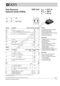 DSEI2X61-10P Datasheet Cover