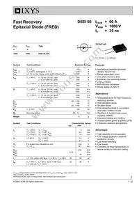 DSEI60-10A Datasheet Cover