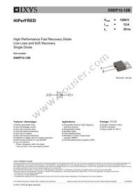 DSEP12-12B Datasheet Cover