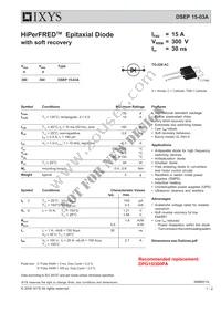 DSEP15-03A Datasheet Cover