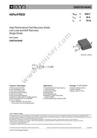 DSEP29-06AS-TUB Datasheet Cover