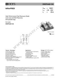 DSEP2X60-12A Datasheet Cover