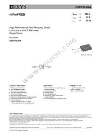 DSEP30-06B Datasheet Cover