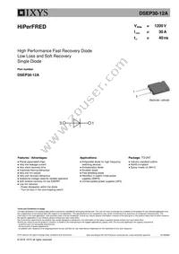 DSEP30-12A Datasheet Cover