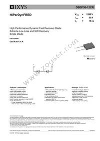 DSEP30-12CR Datasheet Cover