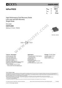 DSEP6-06BS-TRL Datasheet Cover
