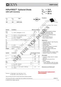 DSEP8-03A Datasheet Cover