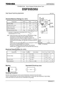 DSF05S30U(TPH3 Datasheet Cover