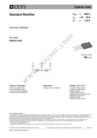 DSIK45-16AR Datasheet Cover