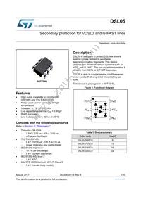 DSL05-012SC6 Datasheet Cover