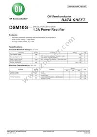 DSM10G-TR-E Datasheet Cover