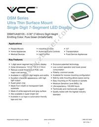 DSM7UA30105 Datasheet Cover