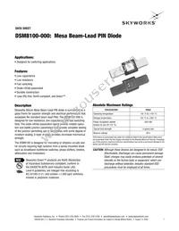 DSM8100-000 Datasheet Cover