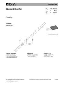 DSP45-16A Datasheet Cover