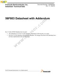 DSP56F803BU80 Datasheet Cover