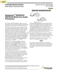 DSPB56725CAF Datasheet Cover