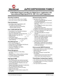 DSPIC33EP64GS502T-E/MX Datasheet Cover