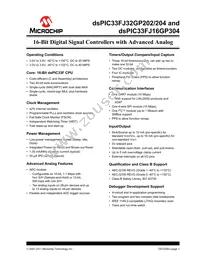 DSPIC33FJ32GP204-H/PT Datasheet Cover