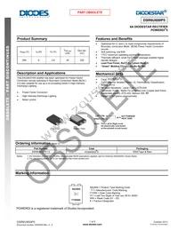 DSR6U600P5-13 Datasheet Cover