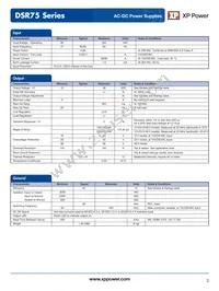 DSR75PS48 Datasheet Page 2