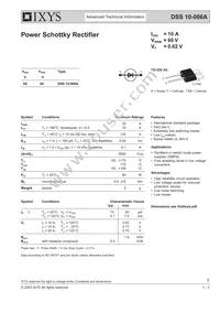 DSS10-006A Datasheet Cover