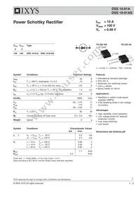 DSS10-01AS-TUB Datasheet Cover