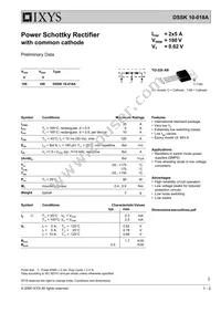 DSSK10-018A Datasheet Cover