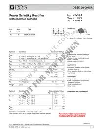 DSSK20-0045A Datasheet Cover