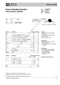 DSSK20-0045B Datasheet Cover