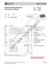 DSSK30-0045A Datasheet Cover