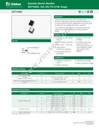 DST1545S Datasheet Cover