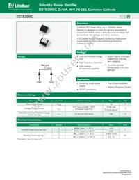 DSTB2045C Datasheet Cover