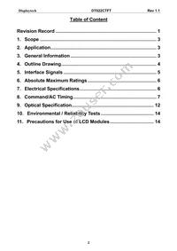 DT022CTFT Datasheet Page 3