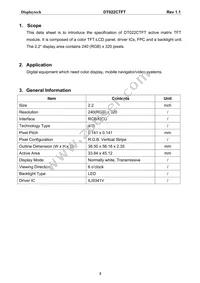 DT022CTFT Datasheet Page 4