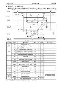 DT022CTFT Datasheet Page 8