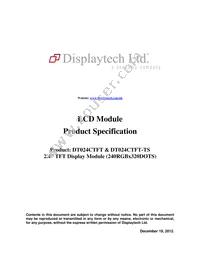 DT024CTFT-TS Datasheet Cover