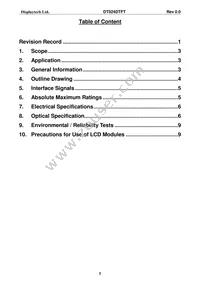 DT024DTFT Datasheet Page 3