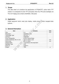 DT024DTFT Datasheet Page 4