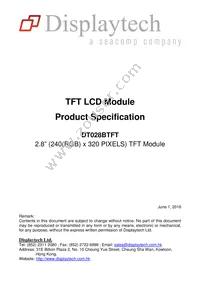 DT028BTFT Datasheet Cover