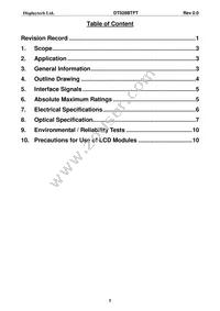 DT028BTFT Datasheet Page 3