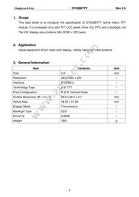 DT028BTFT Datasheet Page 4