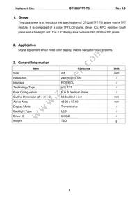 DT028BTFT-TS Datasheet Page 4