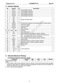 DT028BTFT-TS Datasheet Page 6