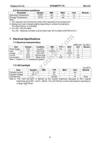 DT028BTFT-TS Datasheet Page 7