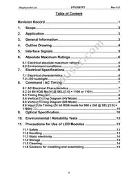 DT035BTFT Datasheet Page 3