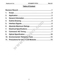 DT035BTFT-PTS1 Datasheet Page 3