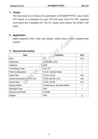 DT035BTFT-PTS1 Datasheet Page 4