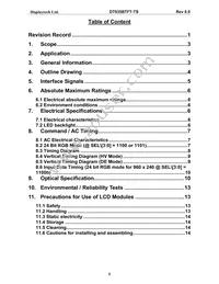 DT035BTFT-TS Datasheet Page 3