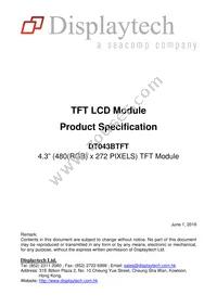 DT043BTFT Datasheet Cover